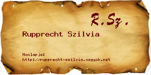 Rupprecht Szilvia névjegykártya